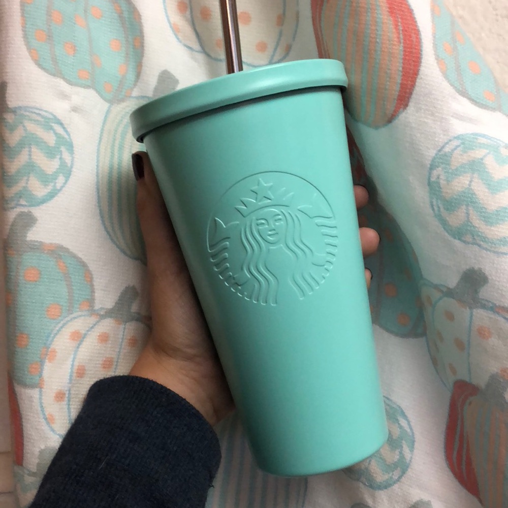 Mint Starbucks tumbler